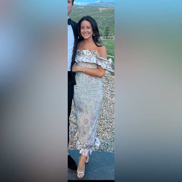 V. Chapman The Lilac Dress in Purple Floral Size 00 - Picture 6 of 6